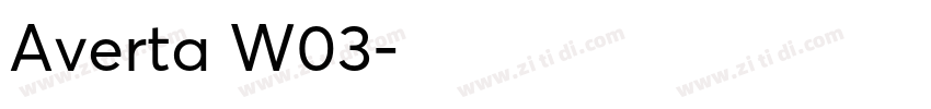 Averta W03字体转换
